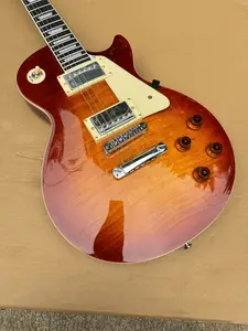 New Gibson LP Standard 1958 Electric Guitar Mahogany Body T-O-M Bridge In Ice Tea Sunburst