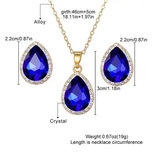 Sapphire Set (Earrings and Necklace)