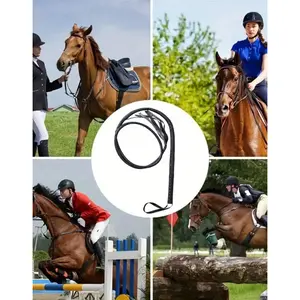 Horse Whip for Training, Anti-Slip Handle, PU Head, Equestrian Equipment, Ideal for Riding and Training, Halloween Party Supplies