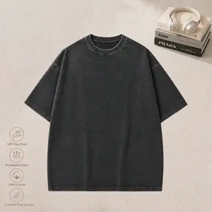 Pack Oversized Tshirts for Men Gym Vintage Heavyweight T Shirts Cotton Workout Acid Wash Baggy Tees