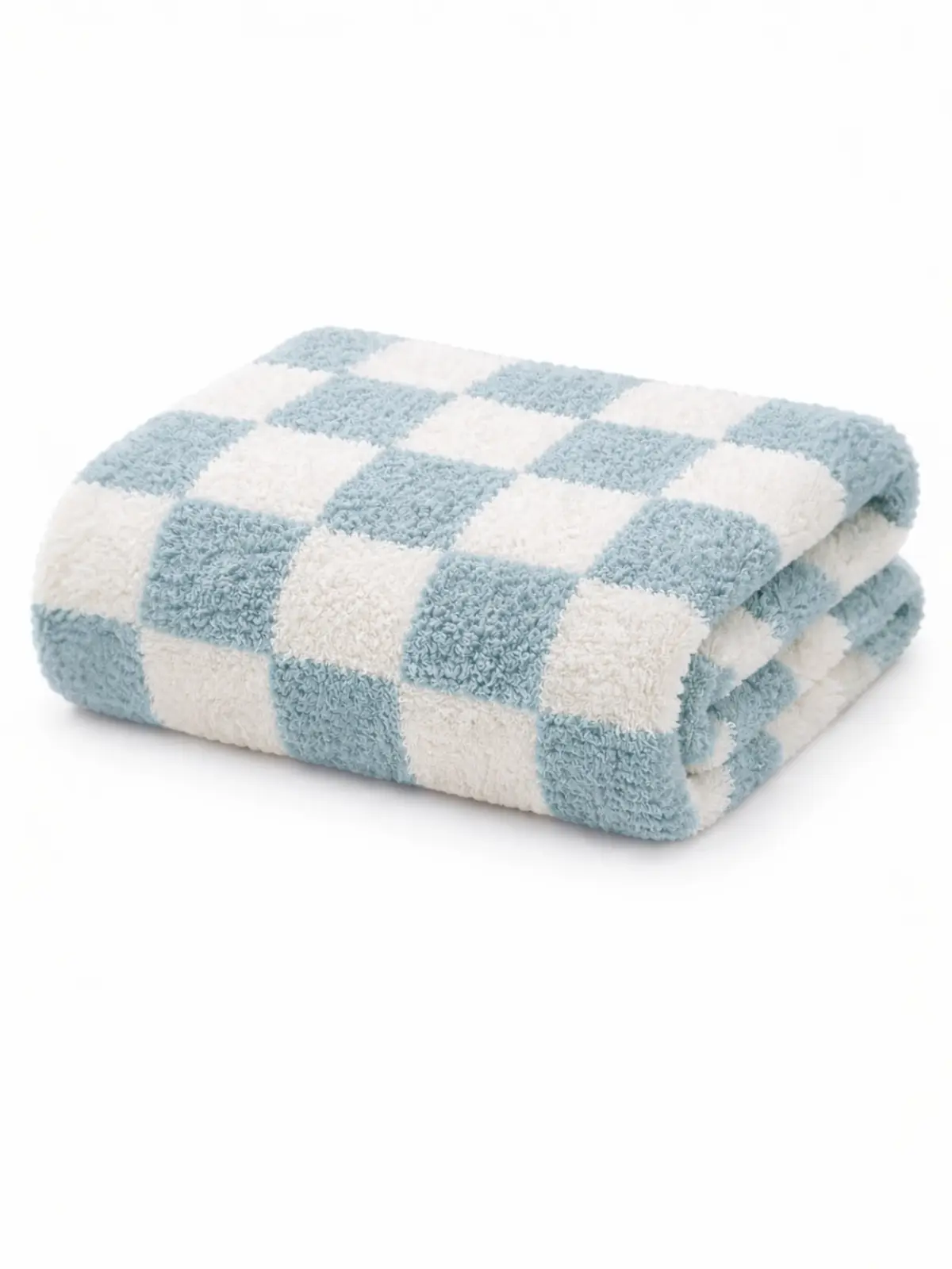 Phufy® Bliss Checkerboard Blanket, Powder