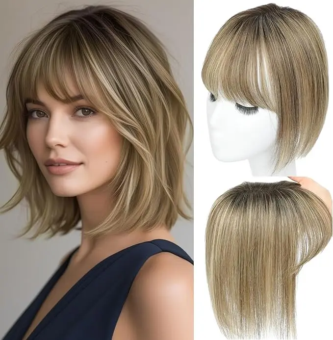 10inch Hair Toppers for Women Real Human Hair Toppers for  display picture 3