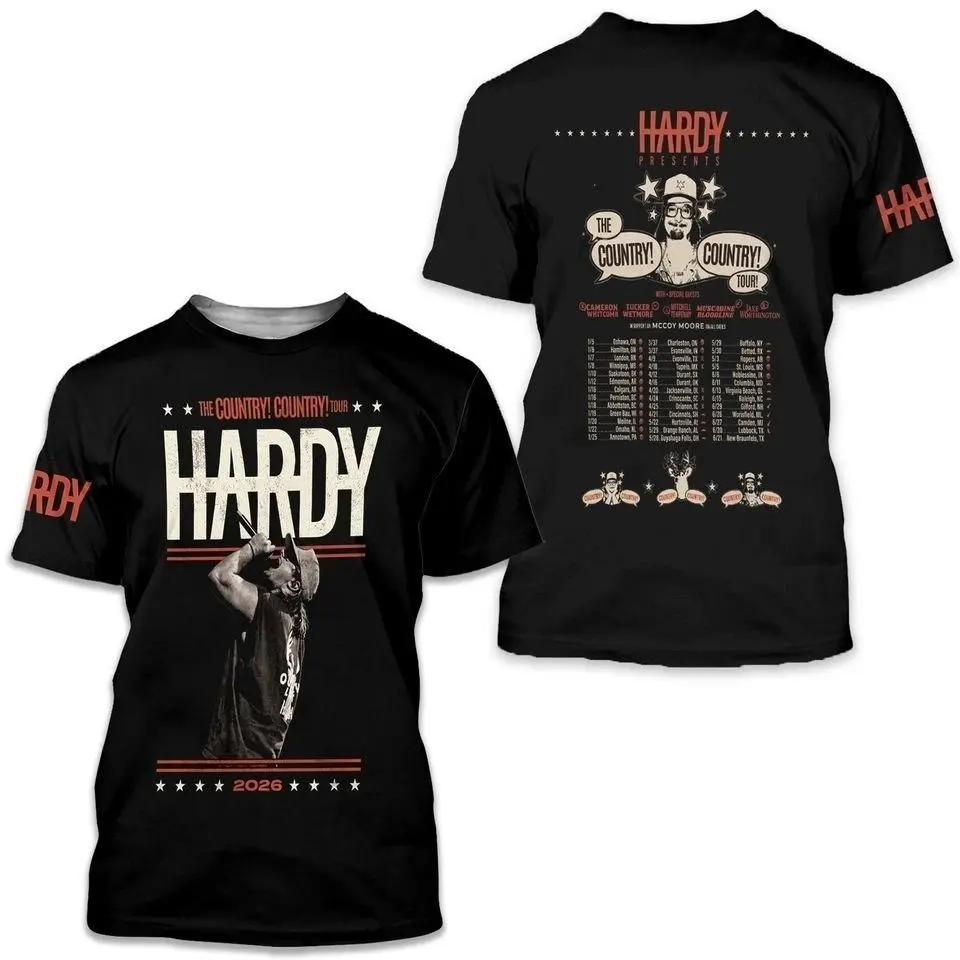 HARDY Country Country Tour 2026 Graphic Tee, Vintage Country Music T-Shirt, Concert Fan Apparel, Music Lover Gift T072637