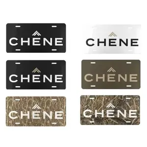 For CHENE Bookish Camo Vanity Plate 12"x6" Decorative Rust-Proof Aluminum Metal Plate 100% US Aluminum Tag for Cars Trucks, RVs ATVs