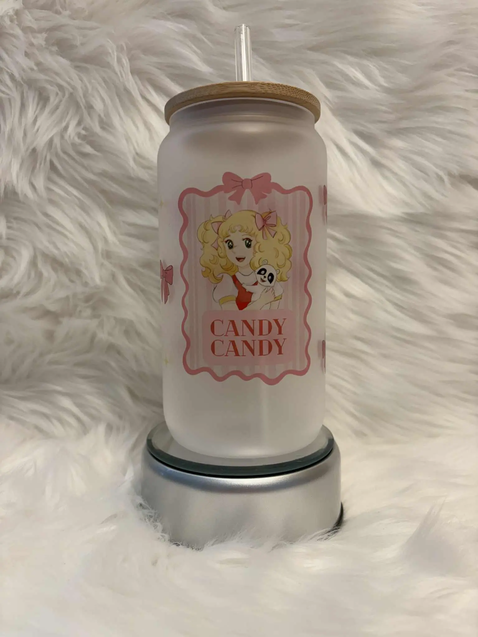 Candy Candy Frosted Glass Can 16oz Candy Candy Frosted Glass Can 16oz