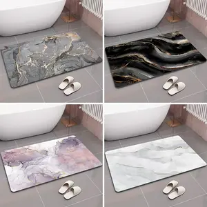 Luxury Absorbent Quick-Dry Soft Algae Mud Mat, Non-Slip Door Entrance Rug for Living Room Bathroom Bedroom, Hygienic Floor Protection