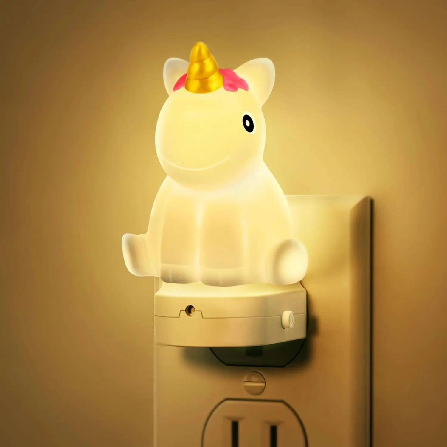 DORESshop LED Night Light for Kids, 3D Cute Unicorn Night Lights Plug into Wall with Dusk to Dawn Sensor, RGB+Soft White 3000K Kids Night Light, Girl Birthday Gift Room Decor