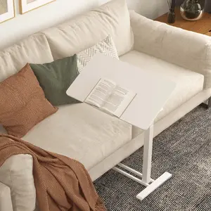 【TikTokShopBlackFriday】H7 PRO Mobile Standing Desk Adjustable Overbed Table Pneumatic with Wheels 90°Tiltable Portable Laptop Desk Rolling Computer Cart Foldable Bedside Table Modern Nightstand