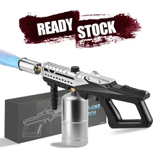 Powerful Propane Grill Torch, Blow Torch With Adjustable Flame, Flame Torch Thrower for BBQ, Campfire, Searing Steak, Cooking Tool Barbecue Bakeware SpringStatements