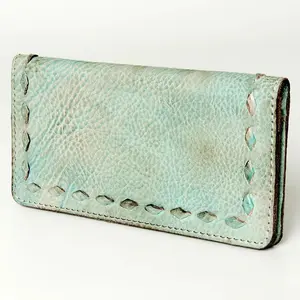 Pelican Green Vintage Leather Wallet