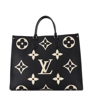 Pre-owned Louis Vuitton Leather Tote Bags REBAG OnTheGo Tote Bicolor Monogram Empreinte Giant GM by Rebag