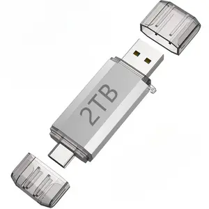 2TB USB Flash Drive Photostick High Speed Stick External Storage Pen Drive For Phone iPhone Android PC Copy Photo Videos Files.