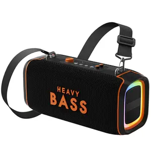 Luxury Design Bluetooth Speaker Immersive Sound Heavy Bass 8000mAh Battery Portable Wireless Speaker Outdoor Parties Home Entertainment Audio Connection