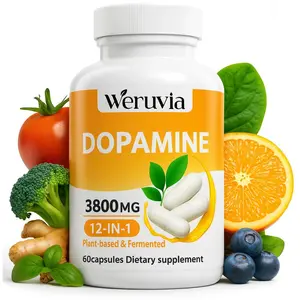Natural Dopamine Supplement - 60 Capsules (1 Bottle)