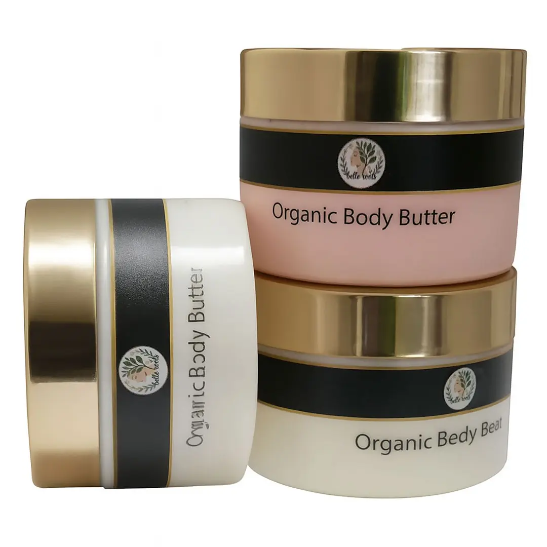 Organic Whipped Body Butter 4oz Moisturizer with Shea Mango Jojoba Oil Sunflower Oil Gentle Soothing Fragrance Free 113g Pack