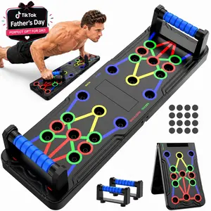 Push Up Board 15 in 1 Home Workout Equipment Multi-Functional Pushup Stands System Fitness Floor Chest Muscle Exercise Professional Equipment Burn Fat