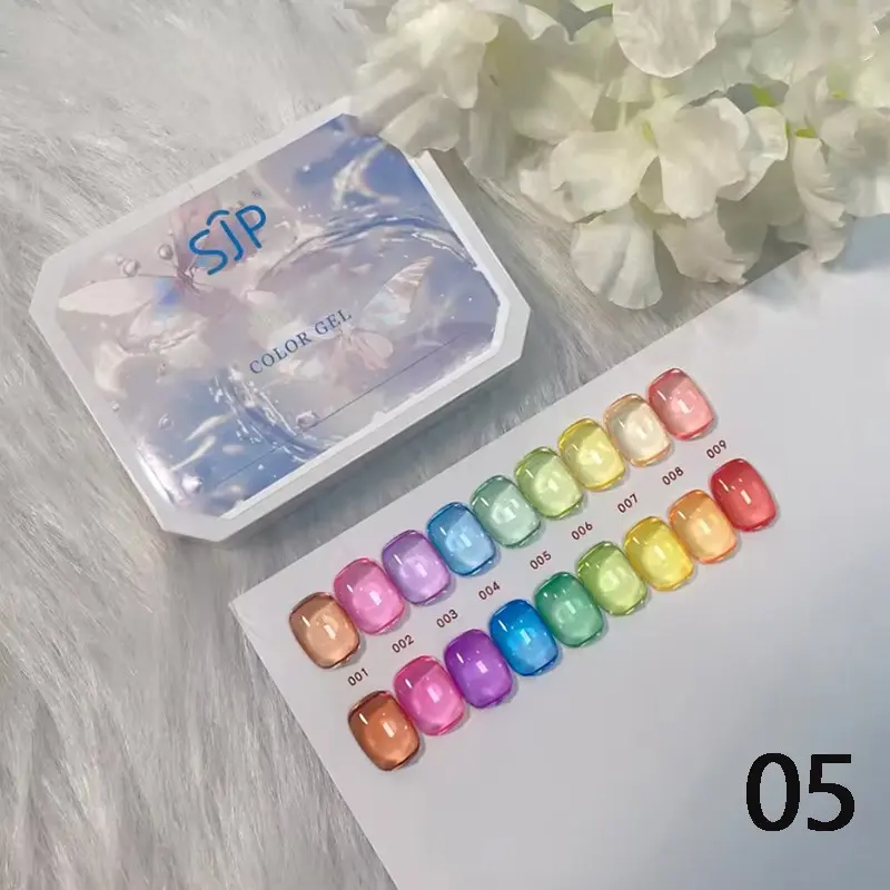 9 Color Metallic Platinum Gel, Gradient Nail Art Polish, Nail Products, DIY Manicure Kit for Beginners & Professionals, Non-Toxic Formula, Gel Nails