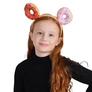 Donut Headband For Kids - Sprinkle Doughnut Costume Dress Up Accessory – Non-Slip Cute Headwear - Prefect for Halloween, Candy-Theme Party & Birthday Events - Kids Hair Accessory