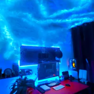 16.3Ft 3D Thunder Cloud Light, DIY Decorative Light, Suitable For Room Decoration, Atmosphere Light-7