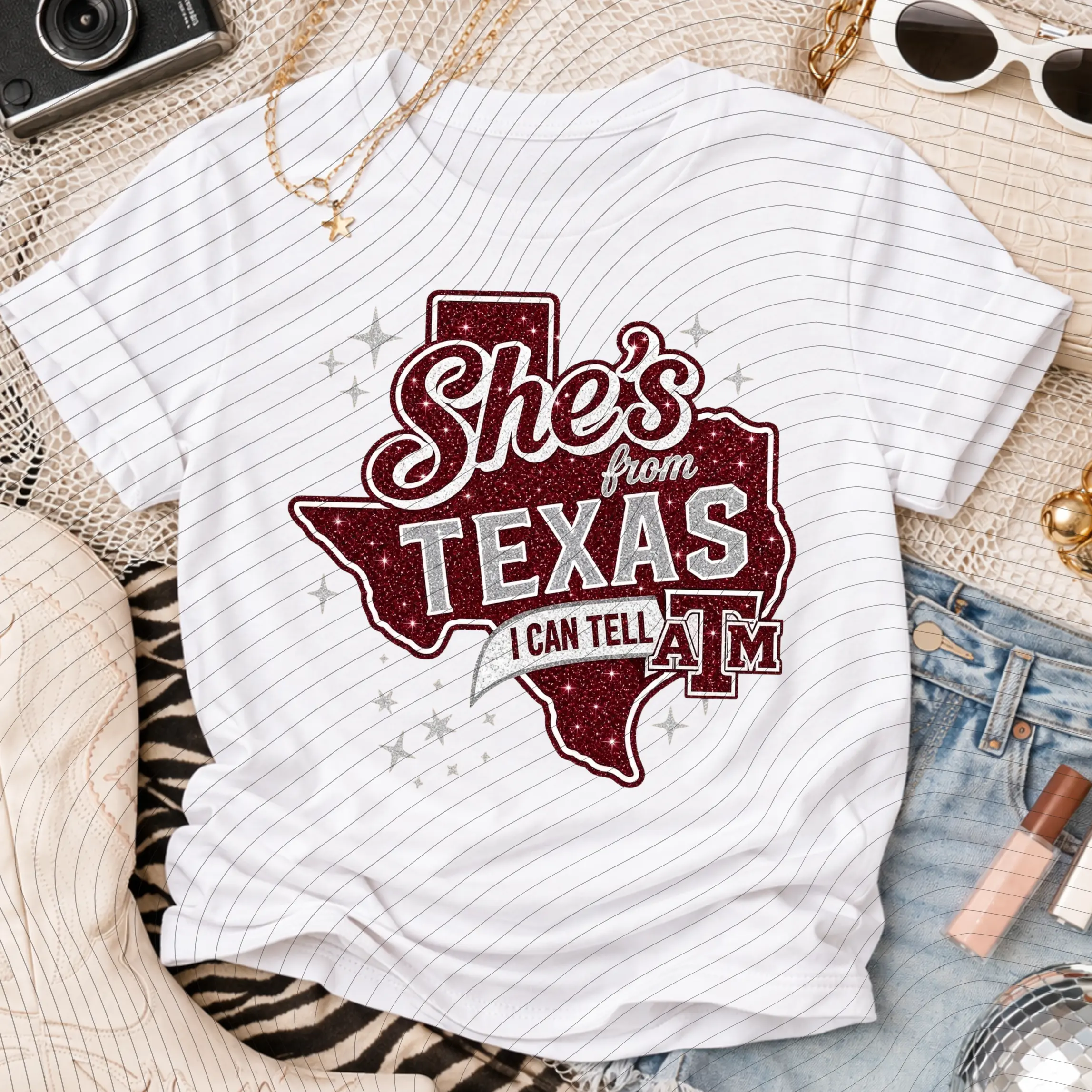 She's From Texas Aggies Tee - A&M