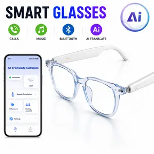 Photochromic Smart Glasses with Bluetooth 5.4, UV400 Polarized Lenses, Built-in Mic and Speakers, Voice Assistant, Magnetic Charging, Only 27g