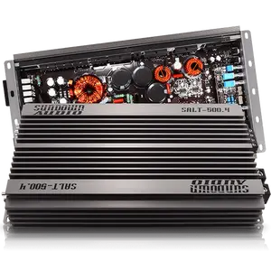 Sundown Audio SALT-500.4 4-Channel Class D Car Amplifier - 500W x4 RMS Power, for Stereo Upgrade Systems, Car Stereo Upgrade