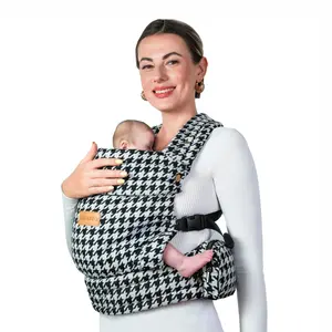 Baby Carrier Newborn to Toddler with Head Support 7-44lbs Toddler Carrier with Detachable Pouch Hands-Free Lumbar Support Sling for Comfort