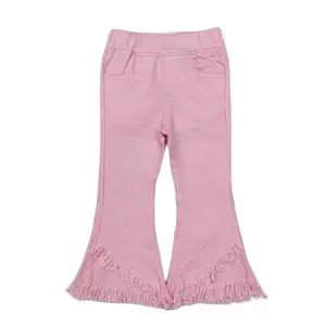 Girls Pink Denim bottom Pants