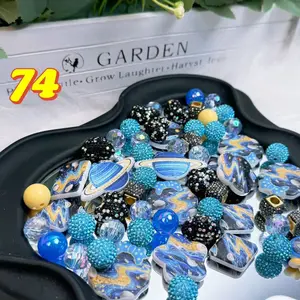 Rainbow-Daily New Arrivals |Acrylic Bead Mix for DIY Craft Beadable Pen Bracelets Phone Charms Necklaces Versatile Use