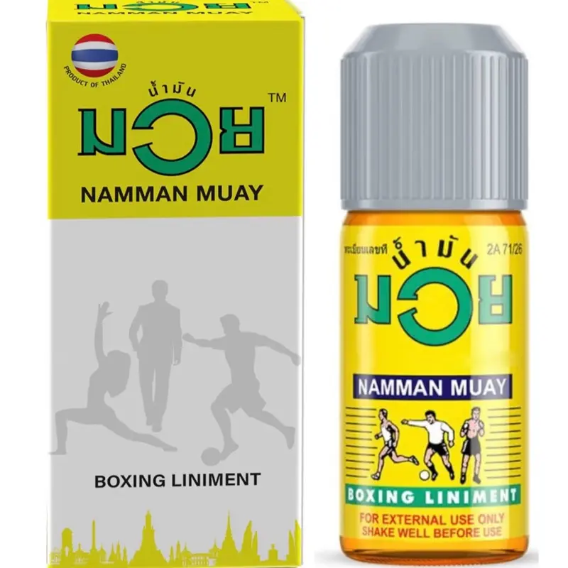 Namman Muay Thai Boxing Analgesic Balm Oil for Massage Muscle Joint 120ml -  Highly Recommended by Professional Trainers