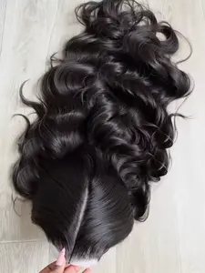 Glueless Body Wave Wig 6X4 Transparent Lace Closure Human Hair Wigs For Women Pre Cut Pre Plucked 13X6 Glueless Wig Brazilian Wear And Go Body Wave Wig Natural Color