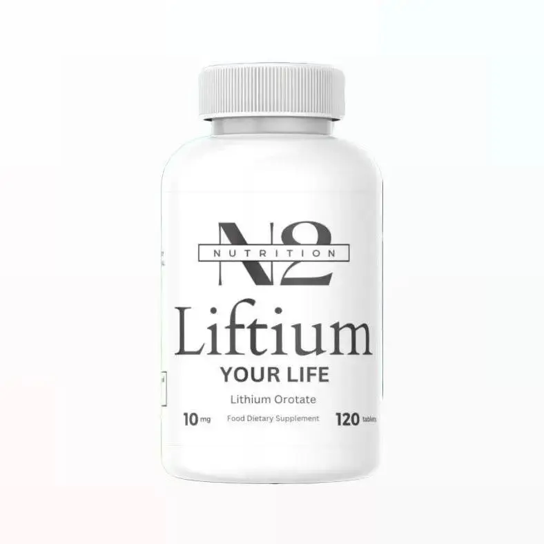 Liftium️ (Lithium Orotate) (10 mg serving) (5 mg per Tab) 120 Tablets Dietary Supplement Wellness Supplement  Edible Brain Health