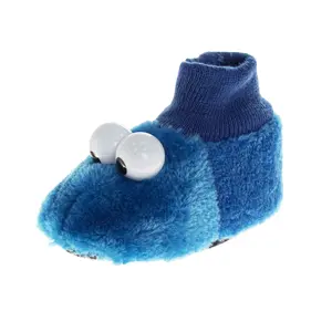 Sesame Street Curious Cookie Monster Dual Sizes Boys Slippers (Toddlers)