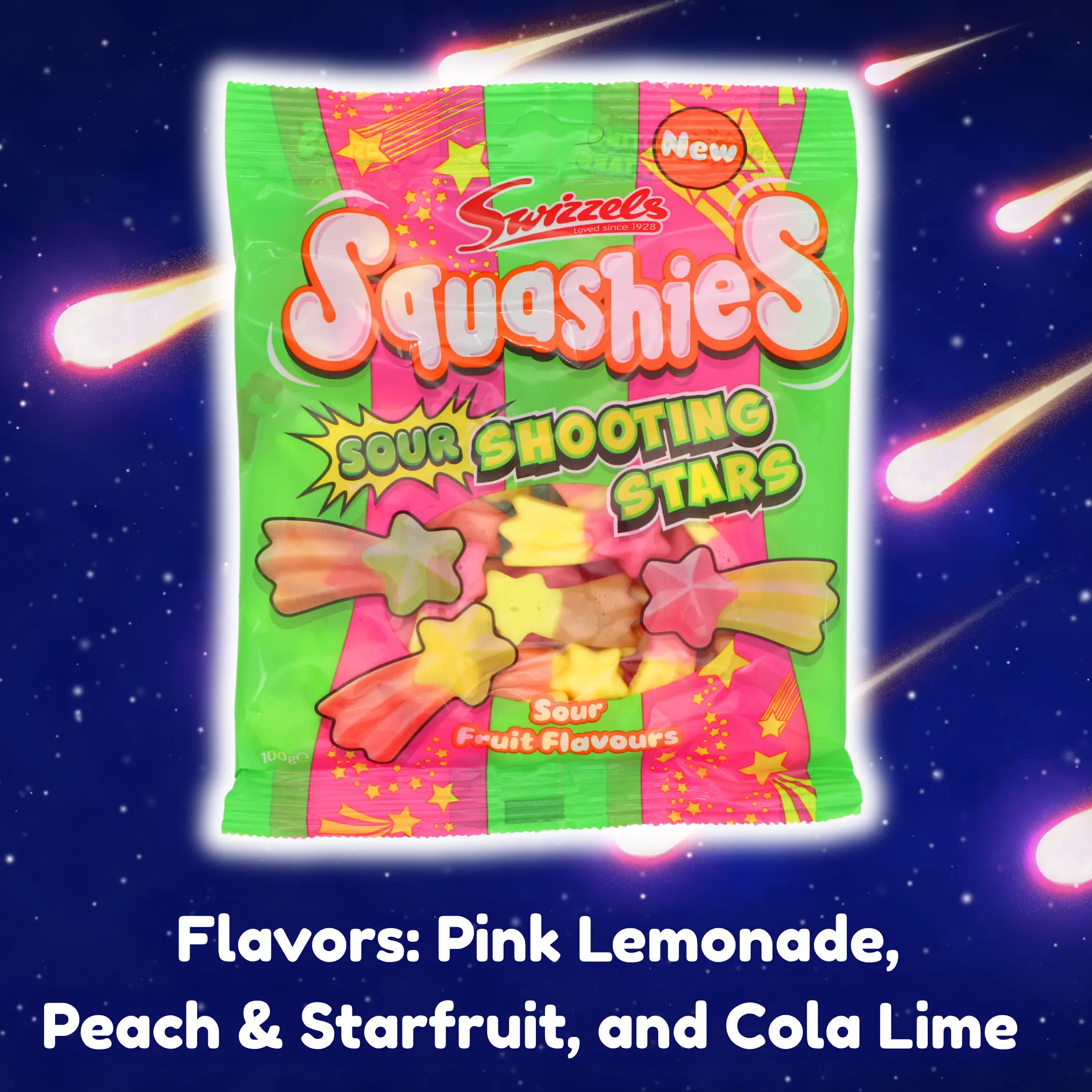 Squashies Sour Shooting Stars Candy (from the UK) Squashies Sour Shooting Stars Candy (from the UK)