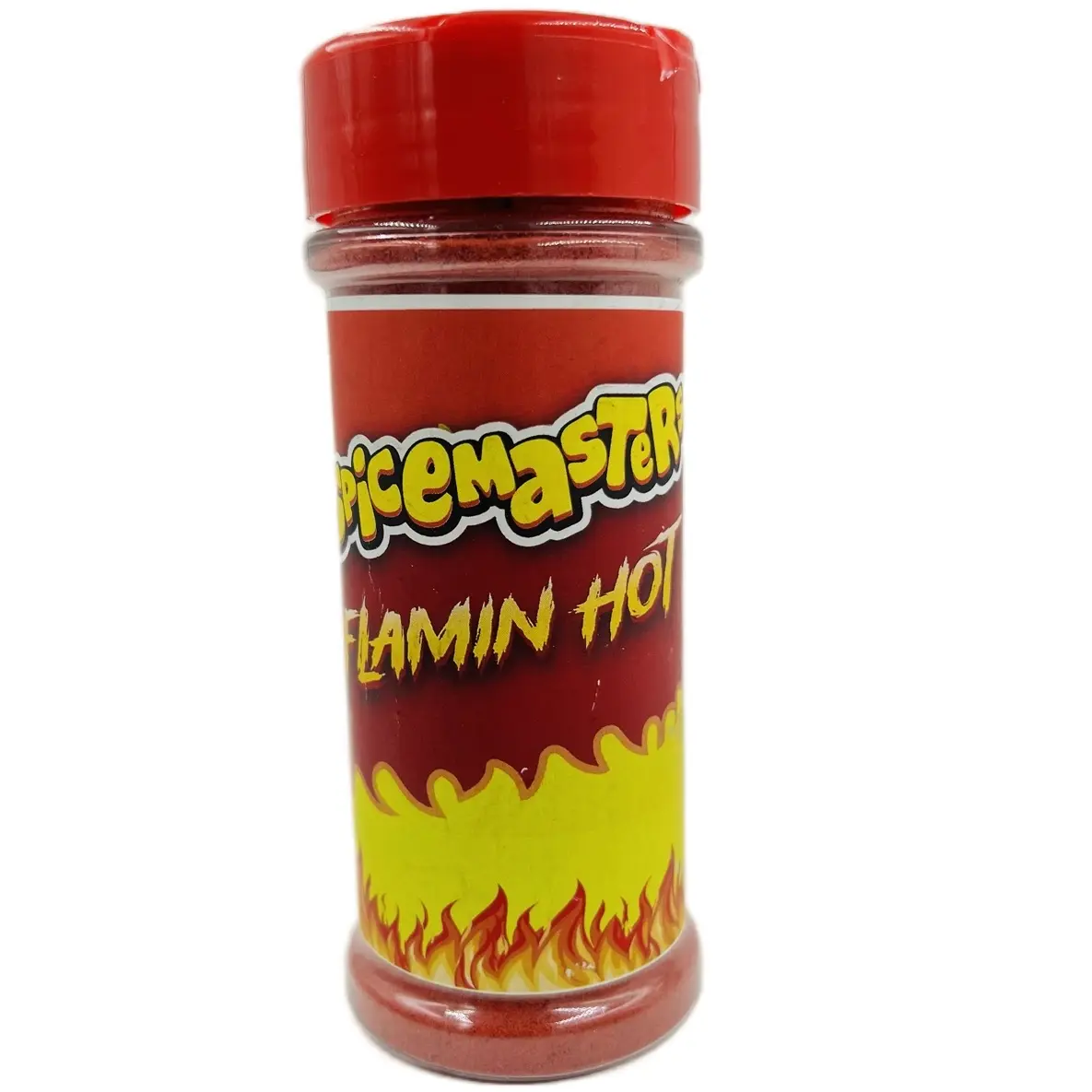 SPICEMASTERS: Flamin’ Hot Seasoning Powder – 3.52 oz Medium Spicy Flavor for snacks