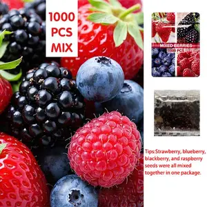 1000 Pcs Mixed Berries Seeds,Complete Variety,Rich Innutrition,High-Quality Seeds,For Home Garden Organic