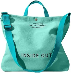 RIVERICH Women Large Canvas Tote Bag Top Handle Crossbody Handbags Casual Shoulder Bag With Adjustable Strap for Work Travel Shopping Casual Use simple woman