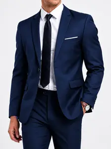 Men's Slim Fit 2 Piece Suit Set – Business Formal Wedding Blazer & Dress Pants
