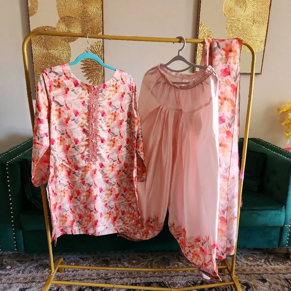3 piece Silk farshi salwar suit