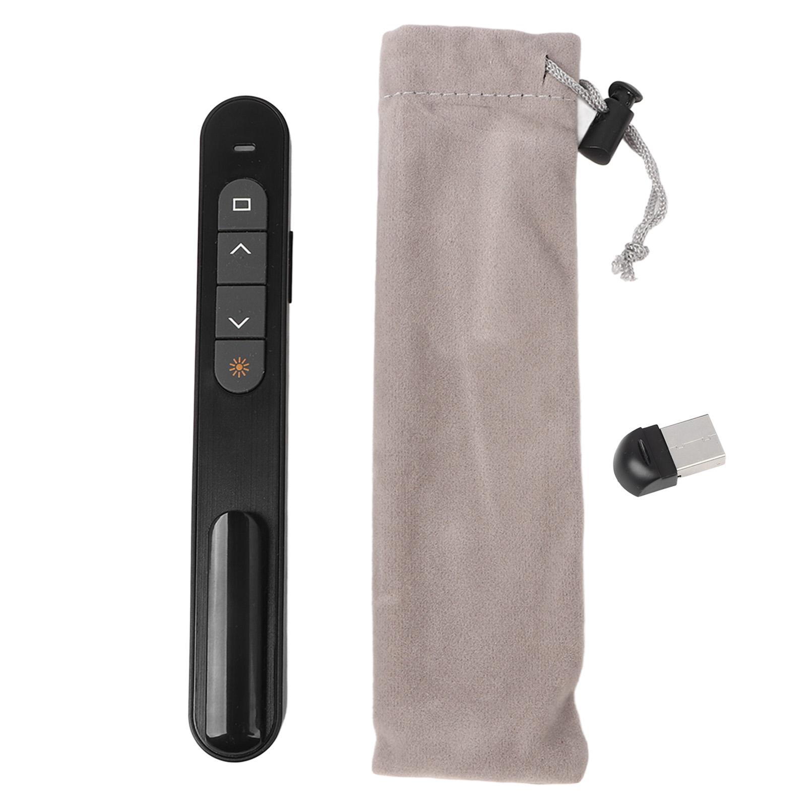 Wireless Presenter Remote Control Presentation Click Pointer Portable PPT Clicker Page Turning Pen for Classroom Office