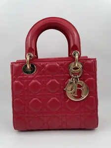 Pre-owned DIOR LEATHER Shoulder Bags CHRISTIAN SMALL RED SHOULDER BAG