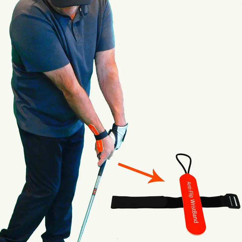 Anti-Flip Stick Wristband | Golf Chipping Training Aid That Will Help You Improve Your Chipping | Golf Swing Training Aid for Better Chipping & Impact
