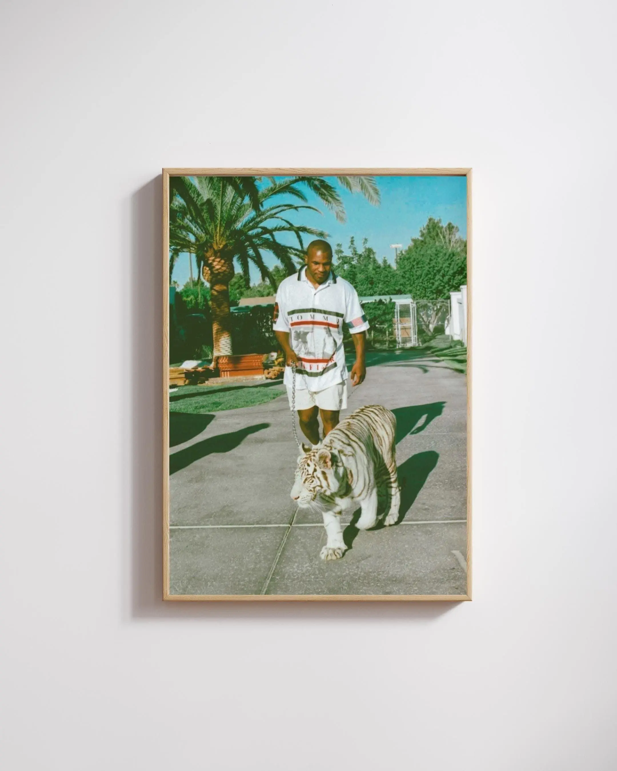 (No Frame) Mike Tyson Tiger Poster, Boxing Wall Art, Sports Icon Print, Vintage Boxing Poster, Motivational Sports Poster, Mid-Century Modern Decor