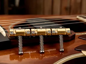 Three Point Saddle,Compensated Brass Saddles for Tele-Style Guitars, 3 Piece Set