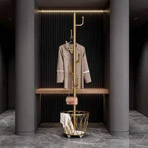 Clothes Rack, Clothing Rack for Hanging Clothes, Rolling Garment Rack Sturdy Coat Rack Portable Wardrobe Rack Metal Closet Rack for Bedroom Laundry Living Room, Black, Gold, White