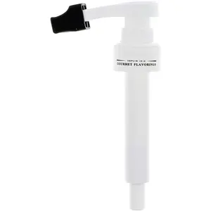 Monin - Syrup Pump, Exclusively for 750ml (25.4 fl oz) Glass Bottles | Mess-Free Dispensing + Tip Cover Included (White)