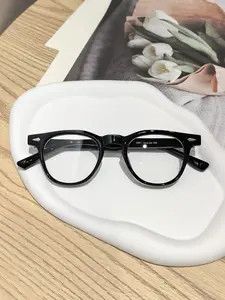 Unisex Round Frame Glasses, Vintage Style Plain Lenses, Versatile Daily Wear Eyewear, Perfect for Students, Fashionable and Comfortable, Eyeglasses Frames, Trendy Frames