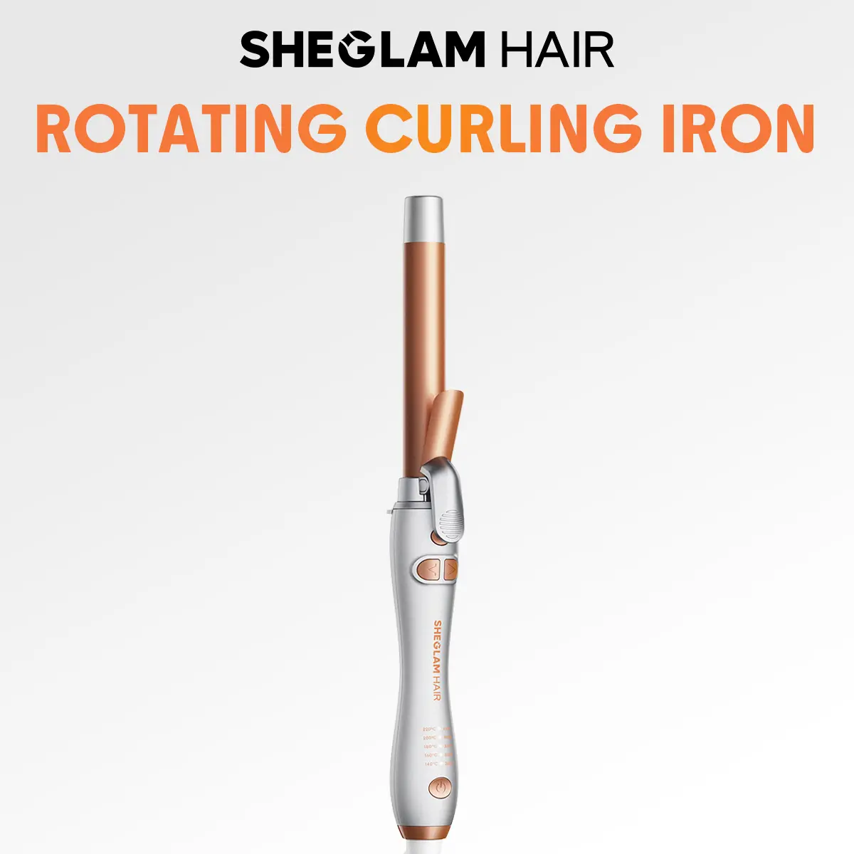 [BOGO Sale] SHEGLAM HAIR Rotating Curling Iron | Automatic Curling Iron | PTC 60s Fast Heating | 5 Temp | Smart Timer | Water-Based Ceramic | Reduce Frizz | Universal Voltage | Medium-Length Hair/Long Hair#curly hair products #intimate gifts for women