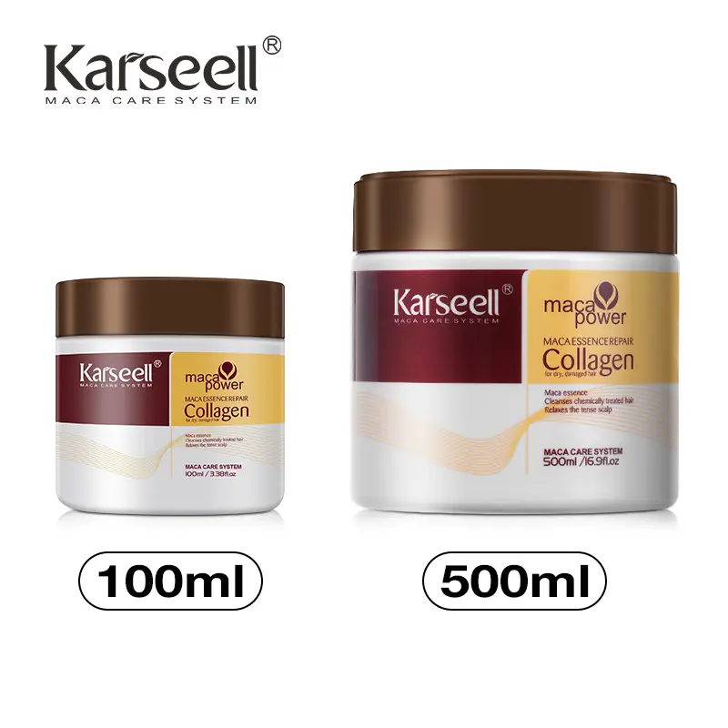 Karseell Collagen Hair Care Deep Moisturizing Repair Argan Oil Collagen Hair Mask Essence Suitable for all hair types - two specifications for you to