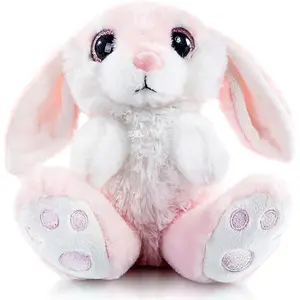NEW  Easter Bunny Stuffed Animal 8.5in Plush Easter Rabbits Stuffed Animals with Floppy Ear Bedtime Friend Soft Toy Gifts for Kids Girls Boys,